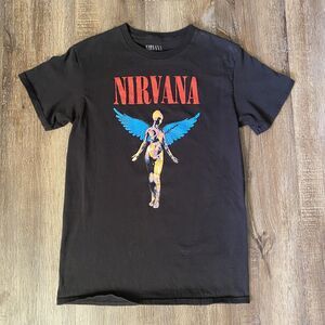 Nirvana Live 93 Black Short Sleeve T-Shirt Unisex Size S